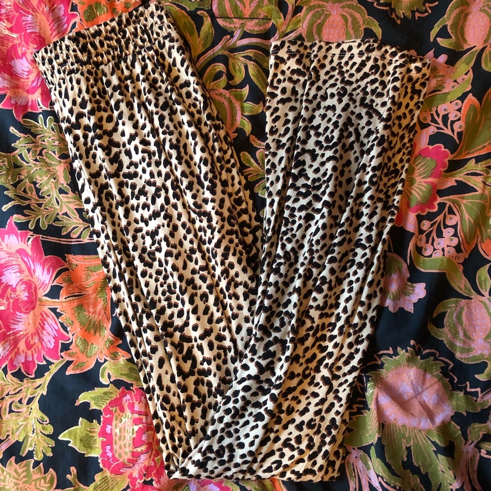 Cheetah print lounge pants. Size SMALL